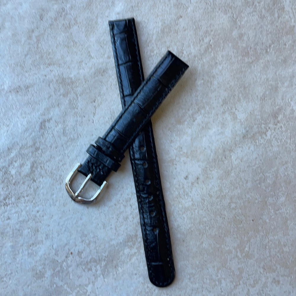 New Spidel 12mm black leather band
